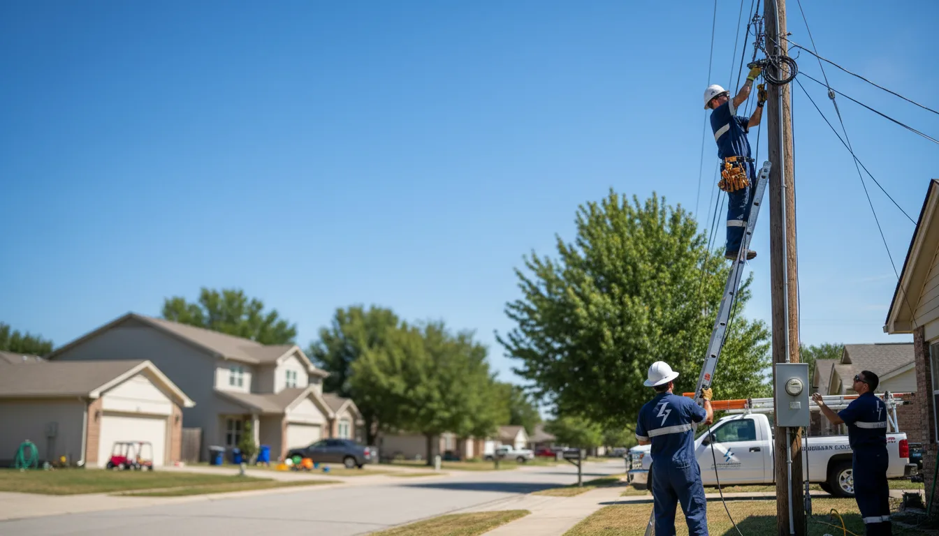 Residential electrician providing installation services in Leonardville, KS